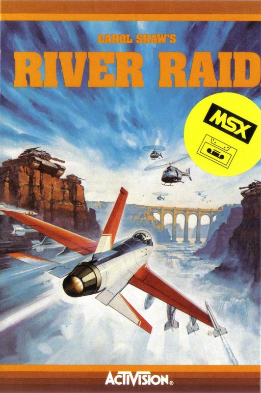 River Raid box art for MSX
